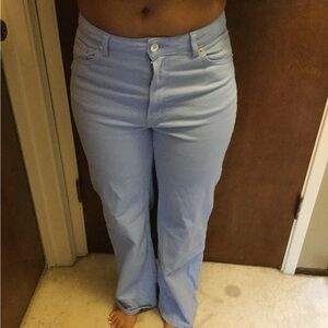 H&M Women's Light Blue Flare Jeans